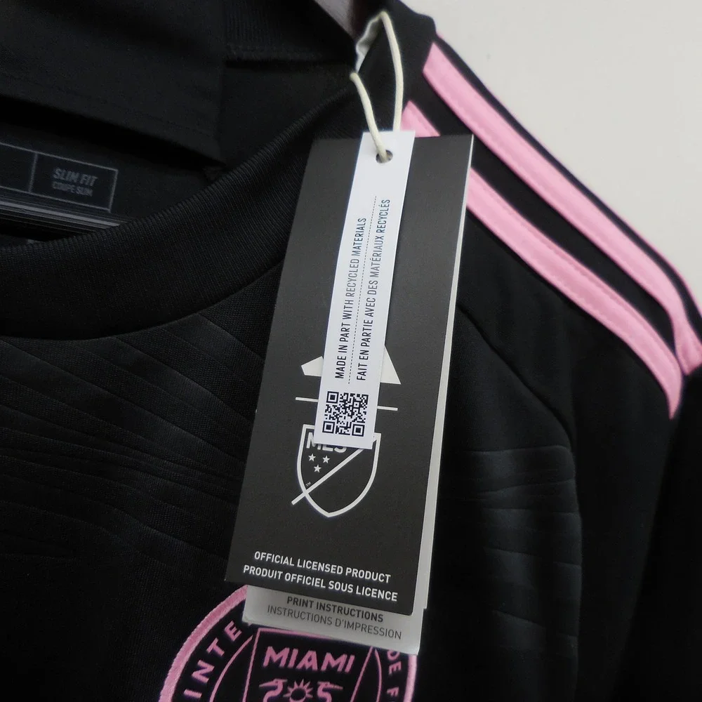 Adidas Inter Miami CF Messi 10 Away Jersey Black Pink Mens Medium JE9704 NEW